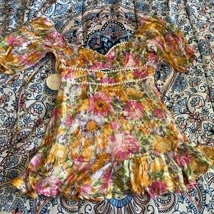 Brand New Touch Dolls Garden Party Floral Dress.